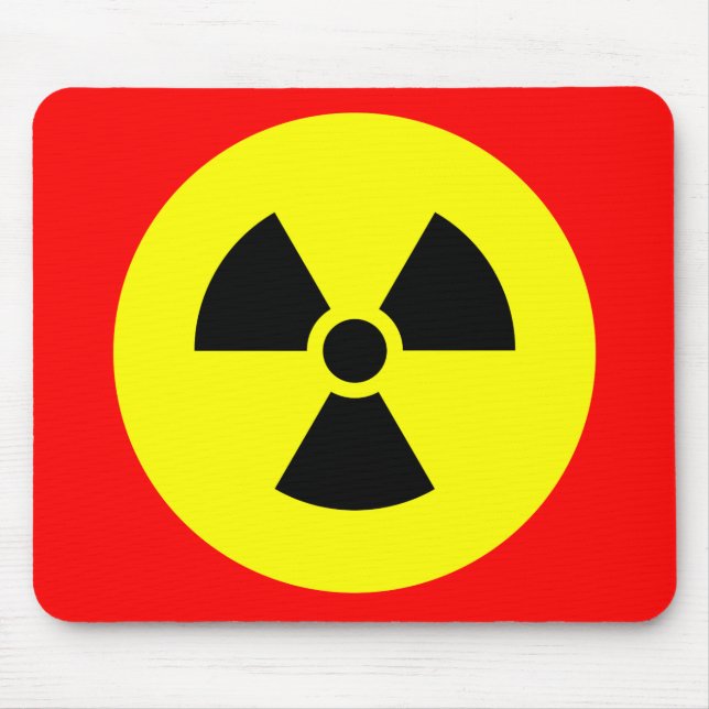 Tapis De Souris Symbole de rayonnement Mousepad (Devant)