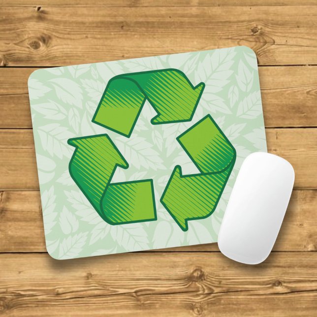 Tapis De Souris Symbole de recyclage (Créateur téléchargé)