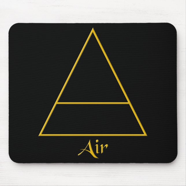Tapis De Souris Symbole d'élément d'air de Falln Pagan (Devant)