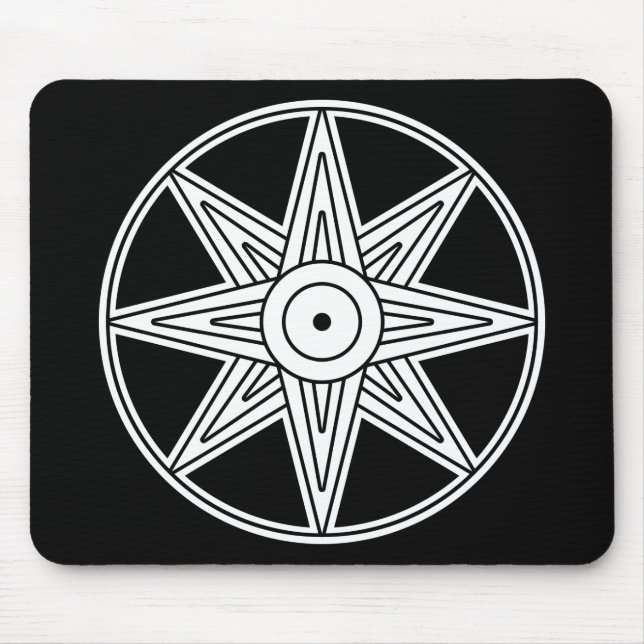 Tapis De Souris Symbole d'étoile d'Inanna (Devant)