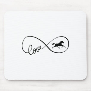Tapis De Souris Symbole d'infini Art Amour Cheval Vêtements