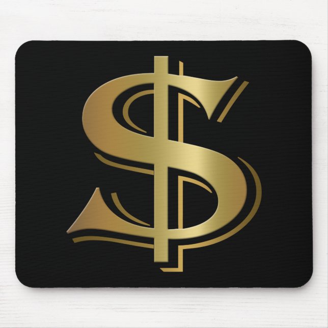 Tapis De Souris Symbole dollar Mousepad (Devant)