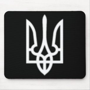 Tapis De Souris Symbole du trident ukrainien Milieu Militant de l'