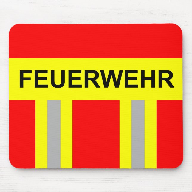 Tapis De Souris SYMBOLE Feuerwehr Rot uniforme (Devant)