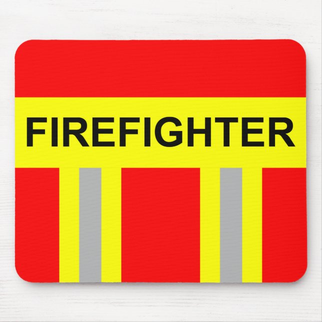 Tapis De Souris SYMBOLE Feuerwehr Rot uniforme Mousepad (Devant)