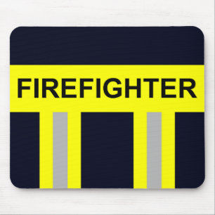 Tapis De Souris Symbole Feuerwehr Uniforme Blau Mousepad
