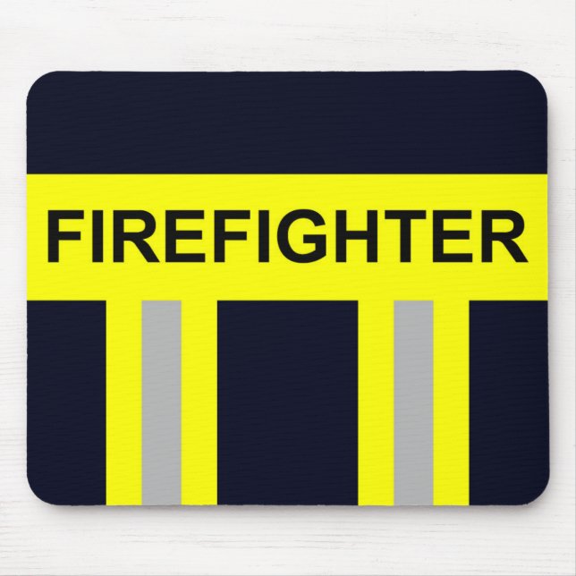 Tapis De Souris Symbole Feuerwehr Uniforme Blau Mousepad (Devant)