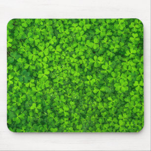 Tapis De Souris Symbole irlandais vert shamrock Clovers Irlande