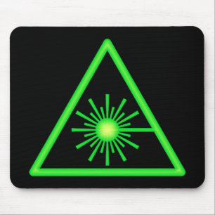 Tapis De Souris Symbole laser vert Mousepad