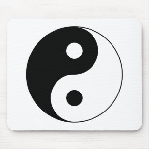 Tapis De Souris Symbole Mousepad de Yin Yang