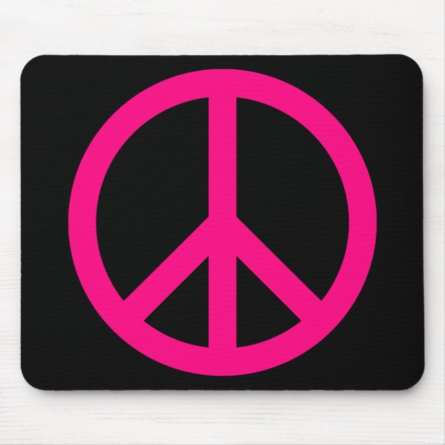 Tapis De Souris SYMBOLE Pink DE LA PAIX Mousepad (Devant)