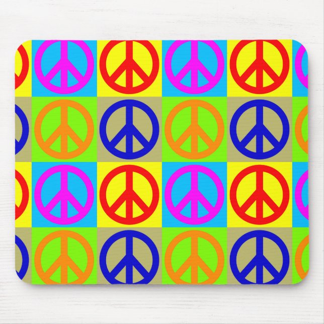 Tapis De Souris SYMBOLE Pop Art Peace Mousepad (Devant)