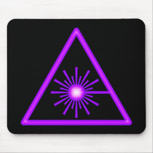 Tapis De Souris Symbole pourpre Mousepad de laser
