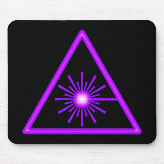 Tapis De Souris Symbole pourpre Mousepad de laser (Devant)