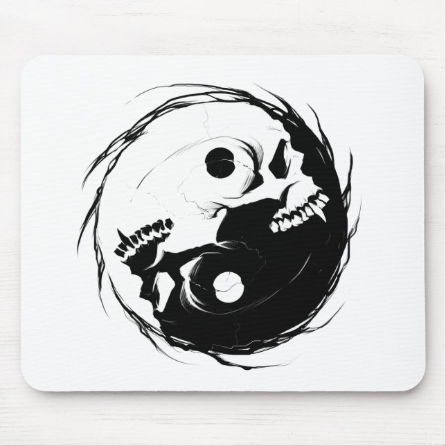 Tapis De Souris Symbole religieux du Yin yang (Devant)
