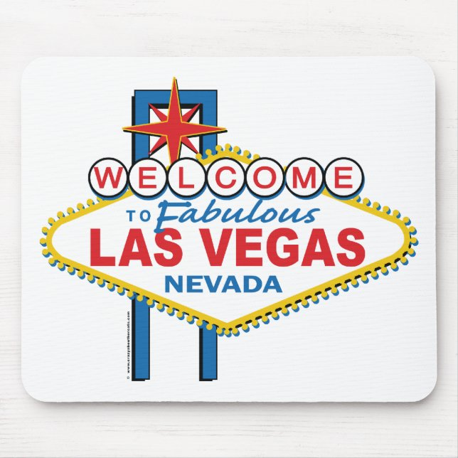 Tapis De Souris SYMBOLE RÉtro DE Las Vegas (Devant)
