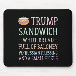 Tapis De Souris SYMBOLE sandwich Trump Drôle
