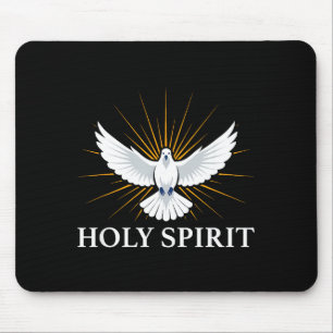 Tapis De Souris Symbole Spirituel de la Colombe Saint-Esprit Bibli