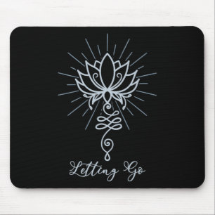 Tapis De Souris Symbole Unalome Fleur de Lotus Lâcher Prise