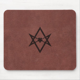 Tapis De Souris Symbole unicursale de Thelemic de Hexagram sur le