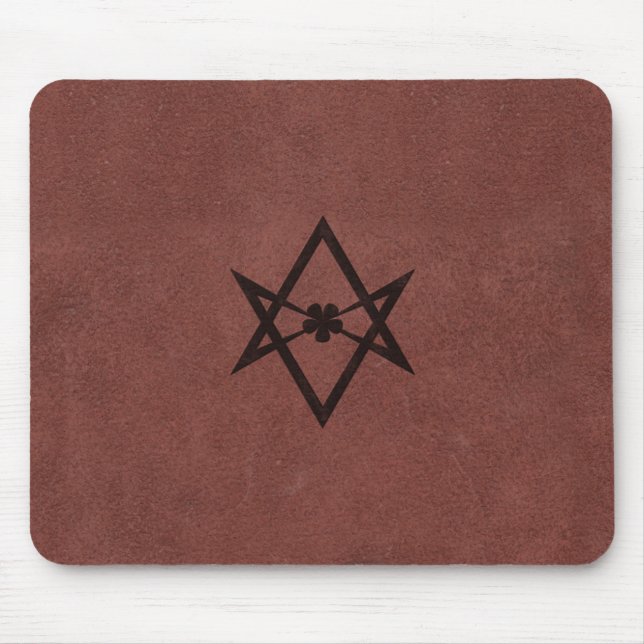 Tapis De Souris Symbole unicursale de Thelemic de Hexagram sur le (Devant)