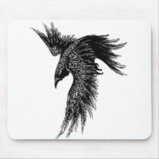 Tapis De Souris Symbole viking Corbeau Norse