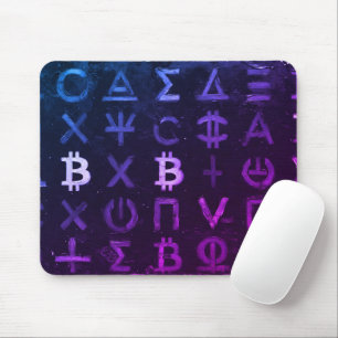 Tapis De Souris Symboles de Bitcoin (Style : Miami Purple - 13)