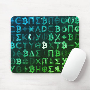 Tapis De Souris Symboles de Bitcoin (Style : Vert Profit - 9)