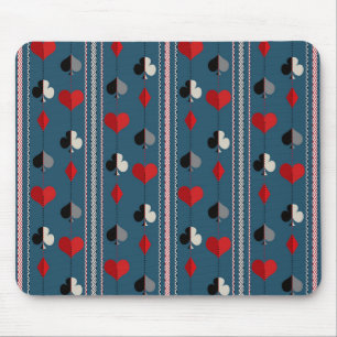 Tapis De Souris Symboles de cartes à jouer. Pour les amateurs de p