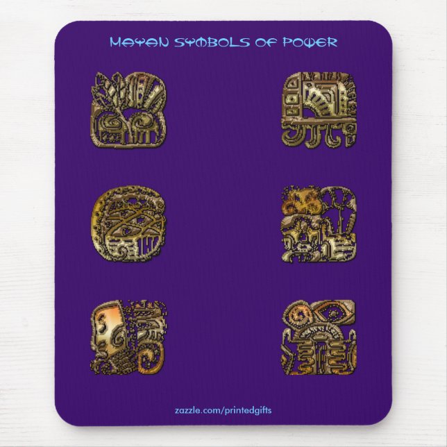 Tapis De Souris Symboles MAYAN de Power Mousepad (Devant)
