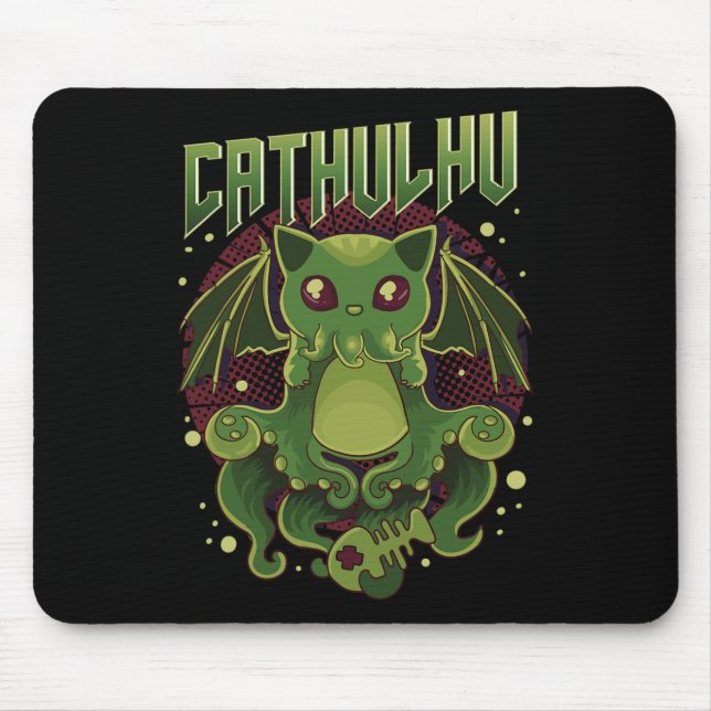 Tapis De Souris Sympa Cathulhu Kawaii Cat Cthulhu (Devant)