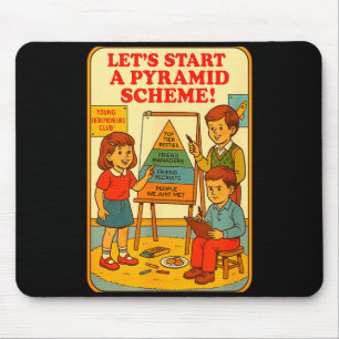 Tapis De Souris Système de Pyramide Drôle Blackcraft Culte Humour