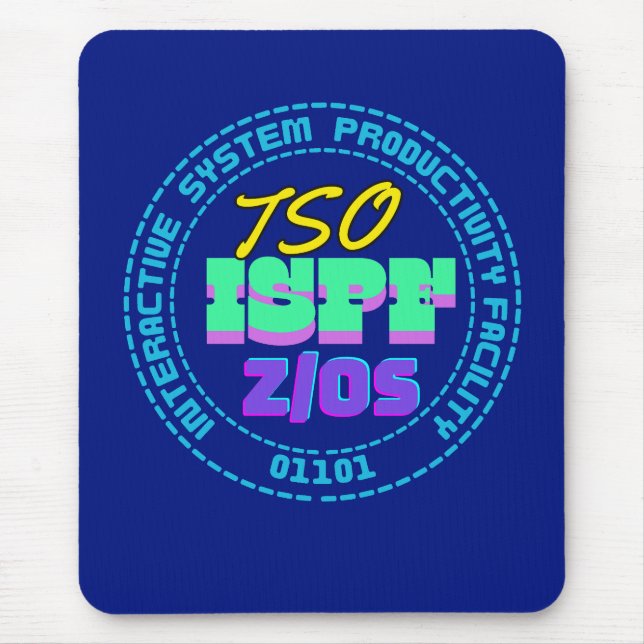 Tapis De Souris Système interactif TSO-ISPF Mainframe (Devant)