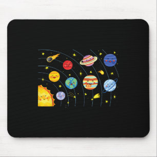 Tapis De Souris Système Solaire Planètes Science Space Boys Girls