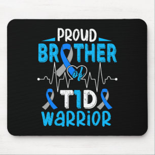 Tapis De Souris T1d Fière Frère Diabète Sensibilisation Type 1 Ins