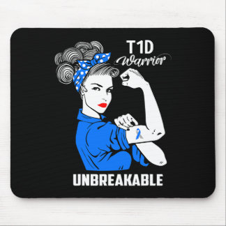 Tapis De Souris T1d Sensibilisation au diabète de type 1 Cadeau de