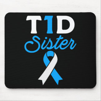 Tapis De Souris T1D Soeur Diabétique Type 1 Soutien à la sensibili