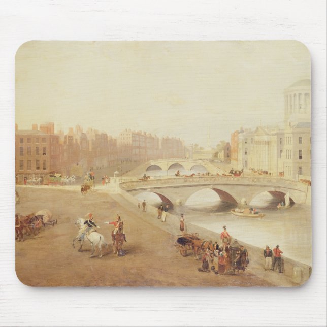 Tapis De Souris T34018 la rivière Liffey et les palais de justice, (Devant)