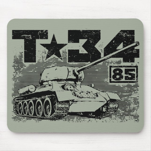 Tapis De Souris T-34-85 Char moyen soviétique (Devant)