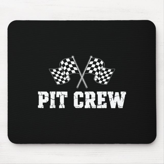 Tapis De Souris T Crew Race Car Birthday Party Family Matching Car (Devant)