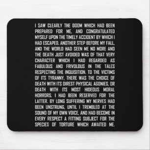Tapis De Souris T Et Le Pendule Edgar Allan E Etry Extrait