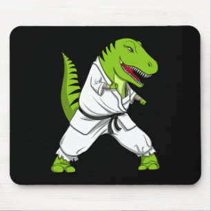 Tapis De Souris T-rex Dinosaur Karate Kickboxing Martial Arts Jiu-