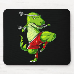 Tapis De Souris T-rex Dinosaur Muay Thai Boxe Karate Martial Art