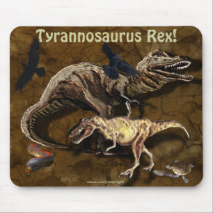 Tapis De Souris T-Rex Dinosaures & Faune Mousepad