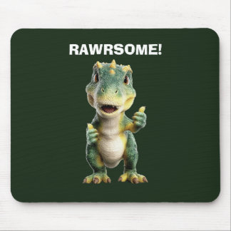 Tapis De Souris T Rex Pouce en l'air