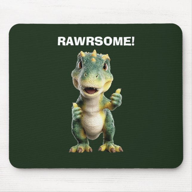 Tapis De Souris T Rex Pouce en l'air (Devant)