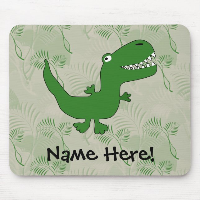 Tapis De Souris T-Rex Tyrannosaurus Rex Dinosaur Cartoon Enfants G (Devant)