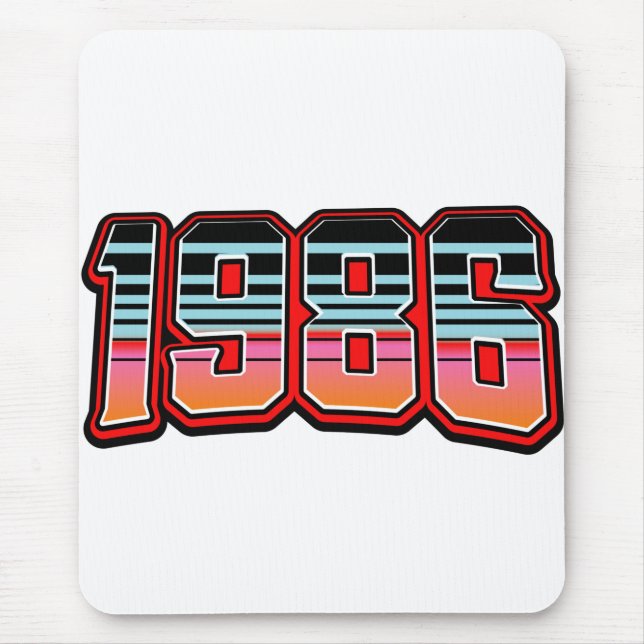 Tapis De Souris T-Shirt 1986 (Devant)
