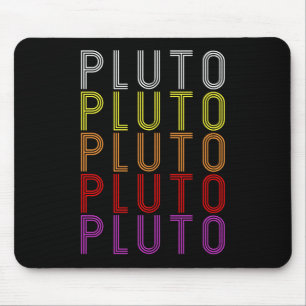 Tapis De Souris T-Shirt Astronomie Rétro Vintage Planète Pluton