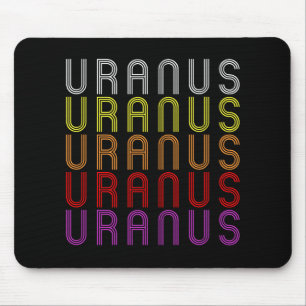 Tapis De Souris T-Shirt Astronomie Rétro Vintage Planète Uranus